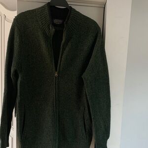 Pendleton Men's Dark Green Zip-Up Sweater